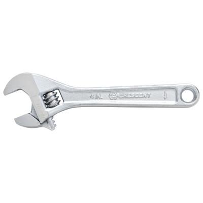 Apex Tool Group Adjustable Chrome Wrench, 12 in Long, 1-1/2 in Opening, AC212BK