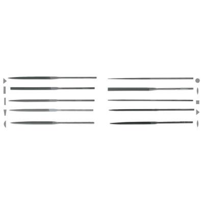 Apex Tool Group Round Needle Files, 4 Cut, 6 1/4 in, 37793