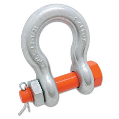 Apex Tool Group Alloy Anchor Galvanized Shackles, 3/4 in Bail Size, 7 Tons, Bolt Shackle, 5391295