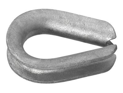 Apex Tool Group 765-G Series Heavy Wire Rope Thimbles, 1/2 in; 9/16 in, Galvanized Zinc, 6260205