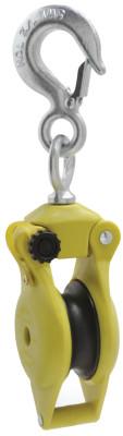 Apex Tool Group Hand Line Utility Blocks, 1 Wheel, 1,000 lb, 5/8 in Cable, Nylon Fiberglass, 7380300