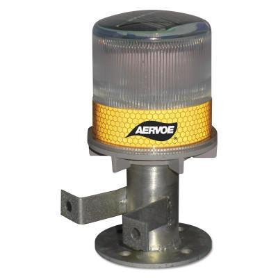 Aervoe Industries Solar Powered Strobe, w/Bracket, Yellow, 1198