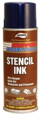 Aervoe Industries 16 OZ BLACK STENCIL INK(12 OZ NET), 2806