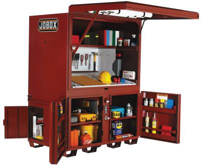 Apex Tool Group Heavy-Duty Field Office, 63 W x 42 D x 80 H, 3 Doors, 1-674990