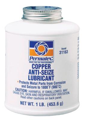 Permatex® Copper Anti-Seize Lubricants, 16 oz Brush Top Bottle, 31163