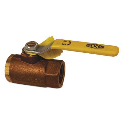 Dixon Valve Bronze Ball Valves, 1 in (NPT) Inlet, Female/Female, Bronze, BBV100