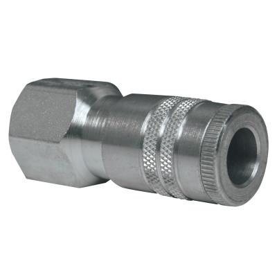 Dixon Valve Air Chief Industrial Semi-Auto Coupler, Pipe Thread, 3/8 in Body Size, 3/8 in (NPT) F, Steel, DC26