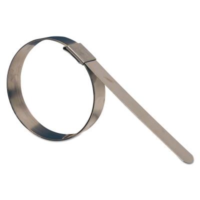 Dixon Valve F Series Center Punch Band Clamps, 1" Hose ID, 5/8"W, Stainless Steel, 100/Bx, FS4