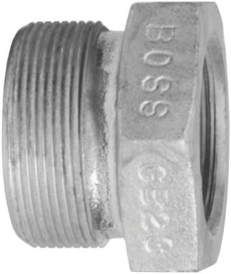 Dixon Valve Boss Ground Joint Spuds, 1 3/8 in, Plated Steel, GB8