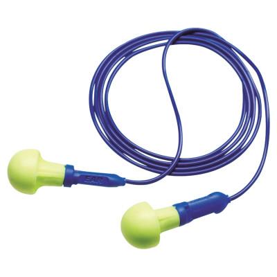 3M™ E-A-R™ Push-Ins Foam Earplug, Polyurethane, Blue/Yellow, Corded, 318-1005