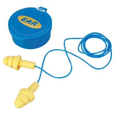 3M™ E-A-R™ Ultrafit® Earplugs, Elastomeric Polymer, Yellow, Corded, Carrying Case, 340-4002