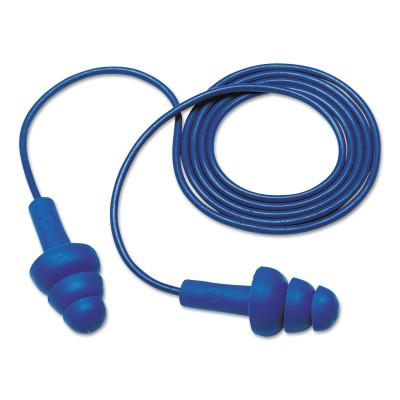 3M™ E-A-R™ Ultrafit® Earplugs, Elastomeric Polymer, Blue, Corded, Poly Bag, 340-4007