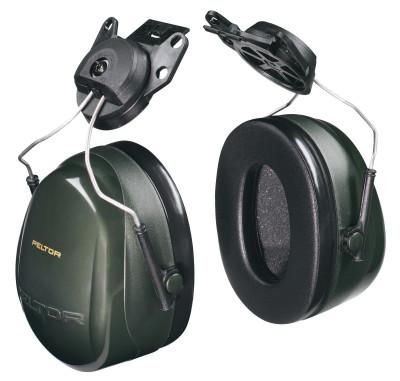 3M™ Optime 101 Earmuffs, 24 dB NRR, Dark Green, Cap Attached, H7P3E