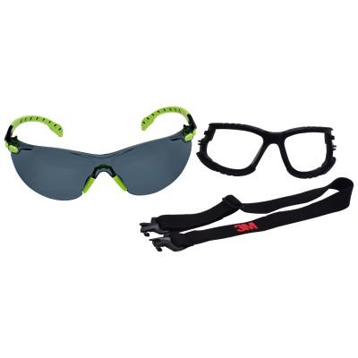 3M™ Solus™ 1000-Series Protective Eyewear, Clear, Polycarbonate, Anti-Fog, Black/Green, Polycarbonate, S1201SGAF-KT