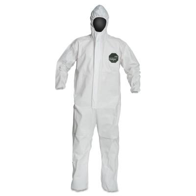 DuPont™ ProShield® 50 Hooded Coveralls with Elastic Wrists/Ankles, White, 3X-Large, NB127SWH3X002500