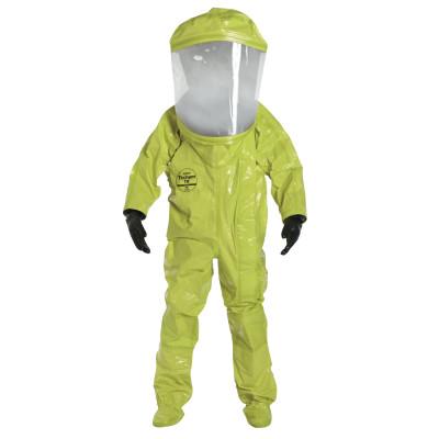 DuPont™ Tychem TK EncapsulateD A Suit Front Entry, Lime Yellow, 2X-Large, TK554T-2X