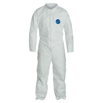 DuPont™ Tyvek® 400 Collared Coveralls w/Open Wrists/Ankles, Serged Seams, White, X-Large, TY120S-XL