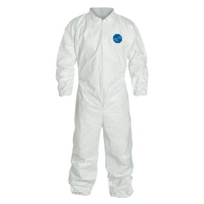 DuPont™ Tyvek Coveralls with Elastic Wrists and Ankles, X-Large, White, TY125SWHXL002500