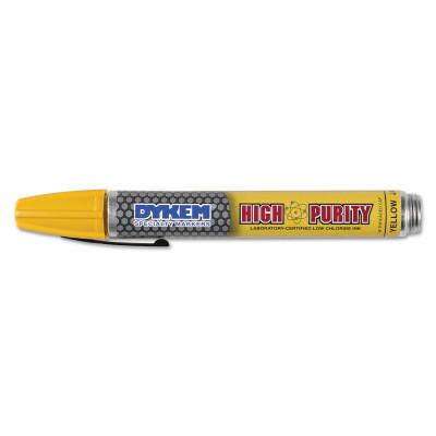 ITW Pro Brands High Purity 44 Markers, Yellow, Medium, Threaded Cap Tip, 44916