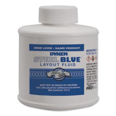 ITW Pro Brands Layout Fluid, 4 oz Brush-In-Cap, Blue, 80300