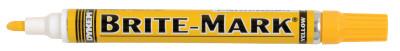 ITW Pro Brands BRITE-MARK® Medium Paint Marker, Yellow, Medium, Bullet, Acrylic, 84004