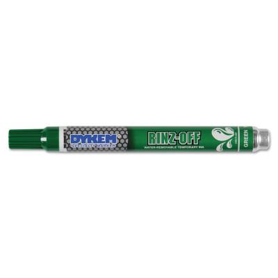 ITW Pro Brands RINZ OFF® Water Removable Temporary Marker, Green, Medium, 91108