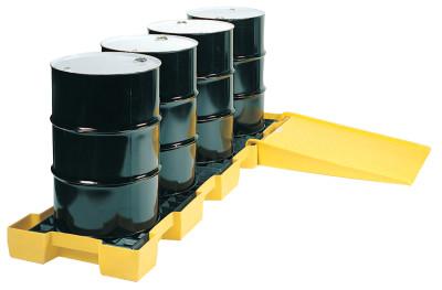 Eagle Mfg Spill Containment Platforms, Yellow, 10,000 lb, 60.5 gal, 30 1/4 in x 103 1/2 in, 1647