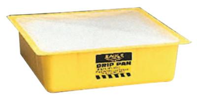 Eagle Mfg Polypropylene-Filled Drip Pan, Yellow, 10 1/2" x 10 1/2" x 3", 1670