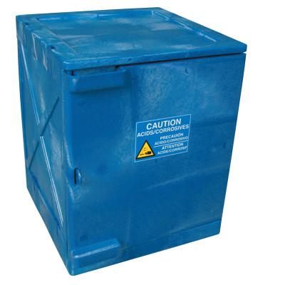 Eagle Mfg Modular Quik-Assembly Poly Cabinet, HDPE, 4 Gallon, Blue, M04CRA