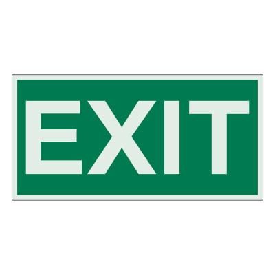 BradyÂ® Exit Signs, Green on White, 59330