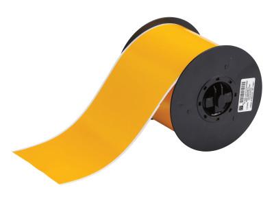 Brady® BBP31 Indoor/Outdoor Vinyl Tapes, 100 ft x 4 in, Yellow, B30C-4000-595-YL