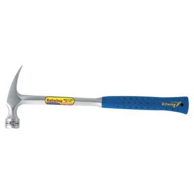 Estwing Framing Hammer, Steel Head, Straight Nylon Vinyl Handle, 16 in, 2.22 lb, E3-22S