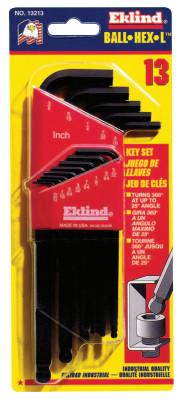 Eklind® Tool Ball-Hex-L™ Key Set, Hex Ball, Inch, 13 Pc, 13213