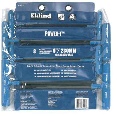Eklind?? Tool Power-Tƒ?› Ball-Hex Key Set, Hex Ball, Metric, 8 Pc, 64808