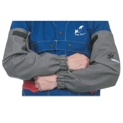 Weldas® Welding Sleeves, 21 in Long, Hook/Loop Closure, One Sits Fits Most, Gray, 38-4321XL