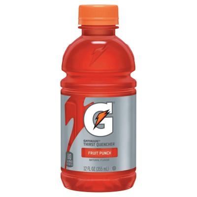 GatoradeÂ® Thirst Quencher, Fruit Punch, 12 oz, Bottle, 12196
