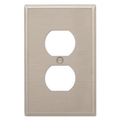 Eaton WALLPLATE 1G DUPLEX RECEPTACLE MID SS, 93901-BOX