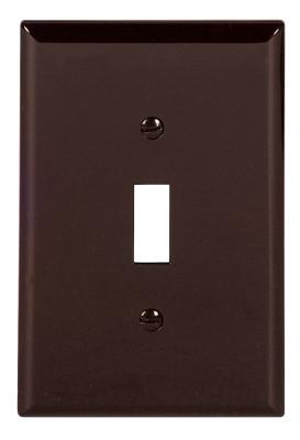 Eaton WALLPLATE 1G TOGGLE POLYMID BR, PJ1B