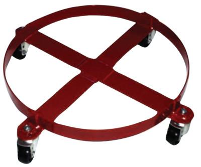 Milwaukee Hand Trucks Welded Drum Dolly, 4-Wheel, 800 lb, 6-1/4 in h x 30-1/2 in w, 40146