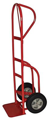 Milwaukee Hand Trucks P-Handle Hand Truck, 600 lb Cap., P-Shaped Handle, Solid Rubber Wheels, 40815