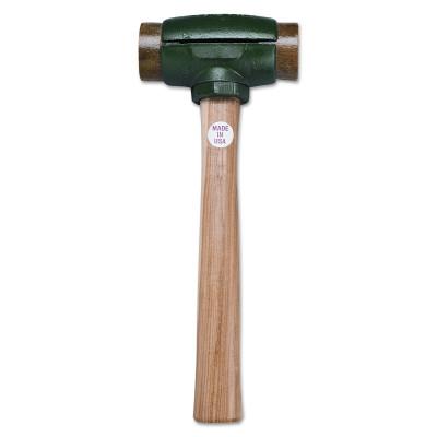 Garland Mfg Split Head Hammers, 1 3/4 in Dia., 14 in Handle, Rawhide, 31003