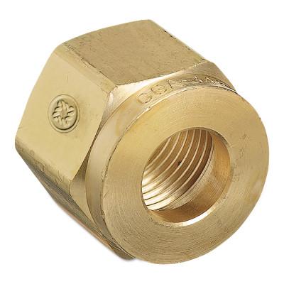 Western Enterprises Regulator Nuts, 500 psig, Brass, CGA-622, 622-2