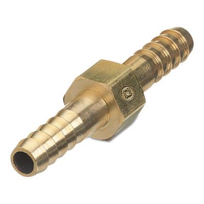 Western Enterprises Brass Hose Splicers, 200 PSIG, Barb Hex, 1/4 in; 3/16 in, 39