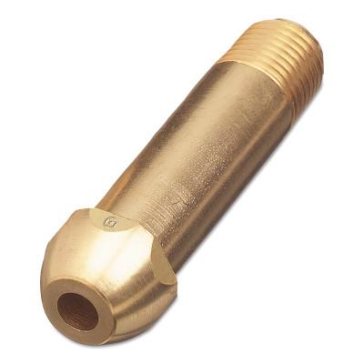 Western Enterprises Regulator Inlet Nipples, 4", Brass, CGA-580; CGA-510; CGA-590, 15-5