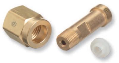 Western Enterprises Regulator Inlet Nut, Carbon Dioxide (CO2), Stainless Steel, CGA-320, SS-CO-2
