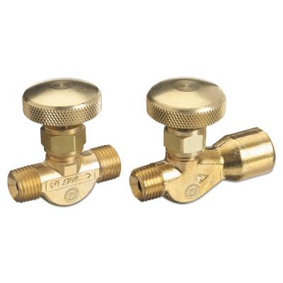 Western Enterprises Non-Corrosive Gas Flow Valves, 200 PSIG, Brass, Oxygen, 1/4 in NPT(M), 207