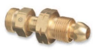 Western Enterprises Brass Cylinder Adaptor, CGA-510 POL Acetylene x CGA-520 B Tank, 315