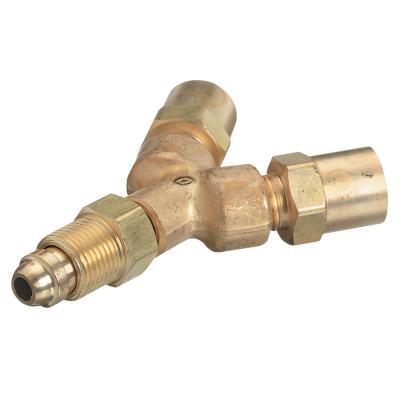 Western Enterprises Y Connections, 3,000 PSIG, Brass, Fuel Gas, 1/8 in NPT(F), 111-6