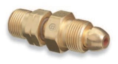 Western Enterprises Brass Cylinder Adaptors, From CGA-580 Nitrogen To CGA-555 Propane (LqW), 812