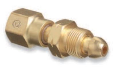 Western Enterprises Brass Cylinder Adaptors, From CGA-590 Industrial Air To CGA-580 Nitrogen, 815